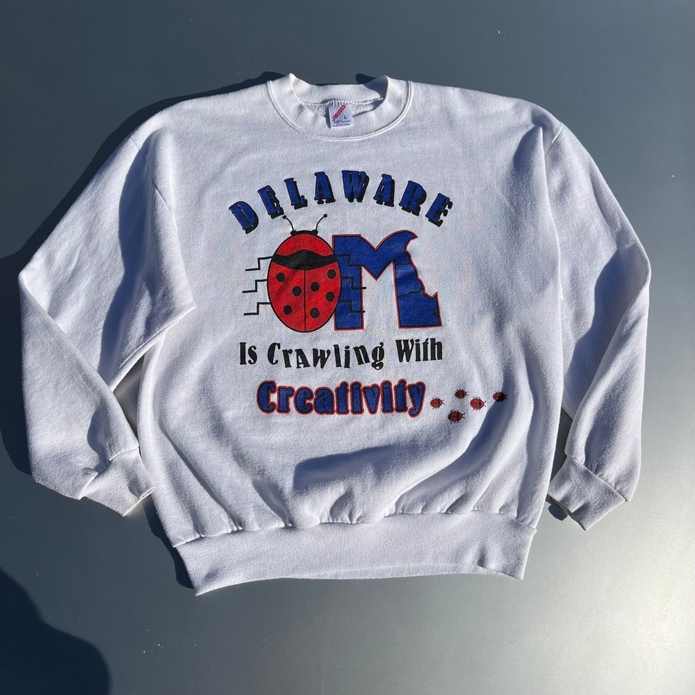 Vintage Delaware Lady Bug Crew neck sweatshirt